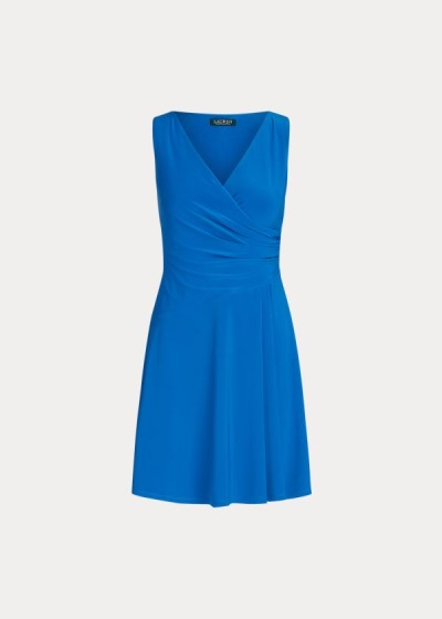 Vestido Ralph Lauren Matte Jersey Surplice Mulher 67839-KPSV